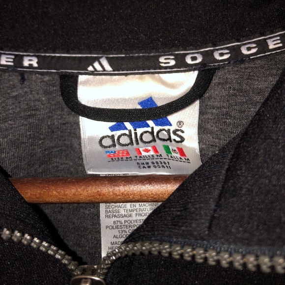 Vintage 90’s Adidas Soccer Zip-Up Track Jacket - Picture 4 of 4